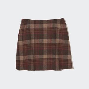 Uniqlo plaid mini skirt